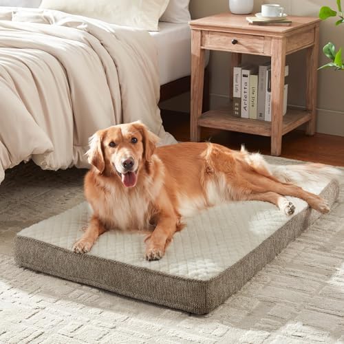 JOEJOY Orthopedic Dog Bed for Extra Large Dogs, Washable Dog Crate Bed Large - Image 2