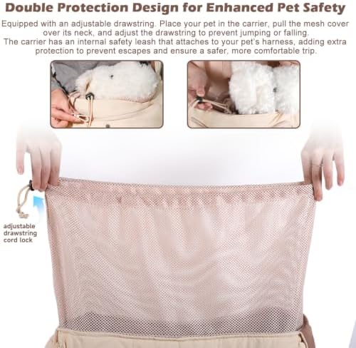 Dog Sling Carrier for Dogs & Cats, Fits 7–18lbs, Lightweight Pet Carrier Bag - Image 6