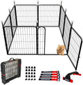 Puppy Playpen Indoor/Outdoor, 8 Panels Dog Pen Play Pen by IGOOUO