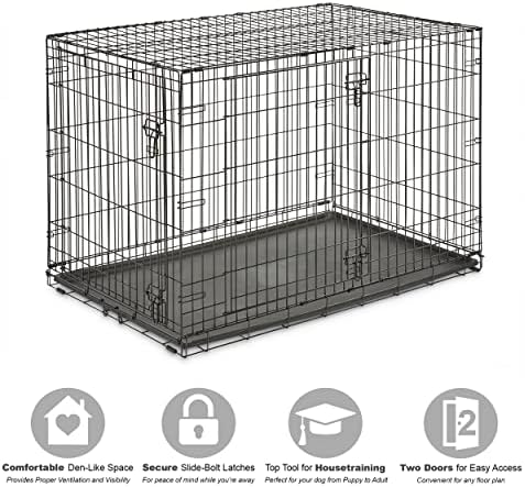 New World by Midwest 48-Inch Double Door Crate, XL Breeds, 90-110 lbs - Image 3