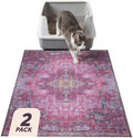 Lovewag Cat Litter Mat, Litter Box Mat, Mystic Fuchsia, 2 Pack by Lovewag