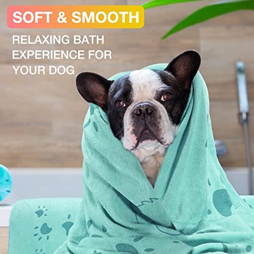 8 Pcs 55 x 28" Dog Towels Absorbent Microfiber Bath Drying Towels, 8 Colors - Image 5