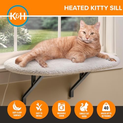 K&H Cat Window Perch, Heated Kitty Sill, Safety Listed - Image 5