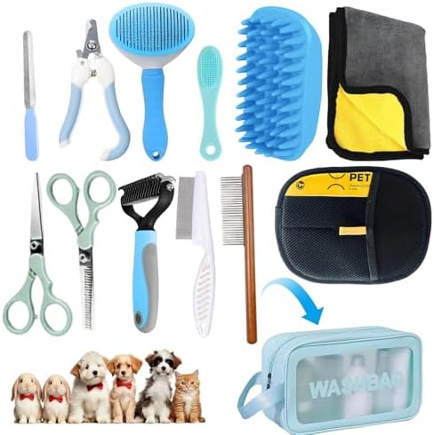 Oromaviela 12PCS Dog Grooming Kit, Grooming Supplies by Unknown