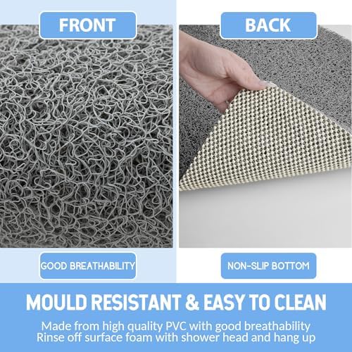 Hargiis Non-Slip Bathtub Mat, Anti Slip Shower Mat, Fast Drying Bathtub Mats - Image 4