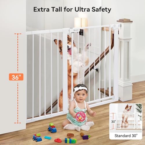 COMOMY 36" Extra Tall Baby Gate - Image 2
