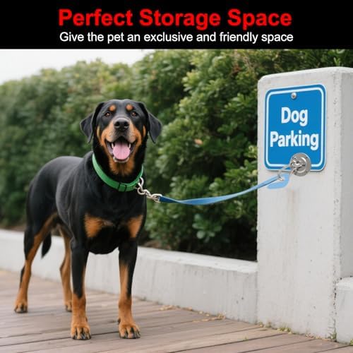 2 Pack Secure Dog Leash Parking Indoor Outdoor, Heavy Duty Stainless Steel - Image 2
