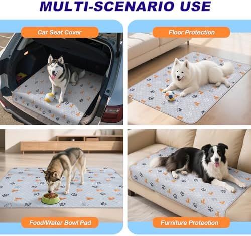WanpeeGoo Washable Pee Pads for Dogs, Waterproof, 24 x 24 in, 2 Pack - Image 5