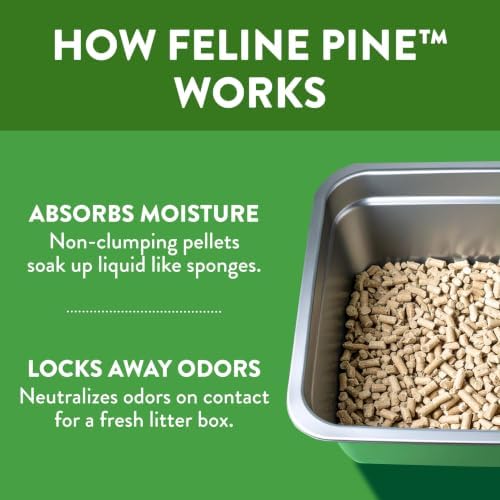 Feline Pine Platinum Non-Clumping Cat Litter 17lb - Image 3