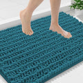 Smiry Bathroom Rugs 36X24, Extra Soft Rubber Backing Chenille Bath Mats by Smiry