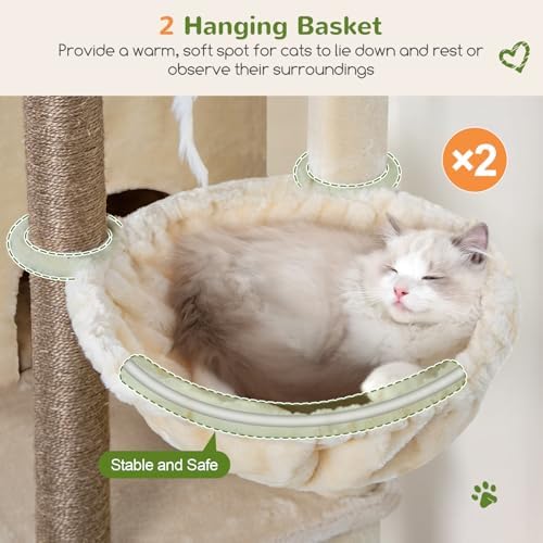 Globlazer Cat Tree Tower for Indoor Cats Large Adult - Image 4