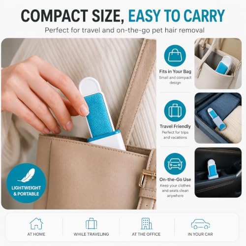 2 Pack Pet Hair Remover Brush Set - Image 4