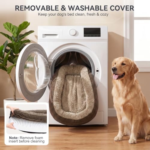 JOEJOY Orthopedic Dog Bed for Large Dogs, Egg-Crate Memory Foam Pet Bed - Image 6