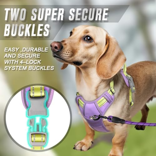 BARKBAY Dog Harness No Pull for Small Sized Dog Front Back Clips, Dog Vest - Image 4