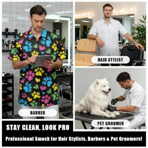 Funny Print Barber Jackets & Smocks - Image 6