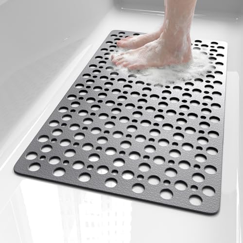 XIYUNTE Bath Mat for Tub Non Slip Shower Mat -28" x 15" Soft TPE Bathtub Mat by XIYUNTE
