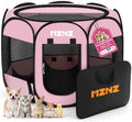 Dog Cat Small Animal Puppy Playpen Crate, Whole Pink by MZNZ