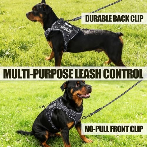 Dog Harness and Leash Set for Large Dogs, No Pull Tactical Dog Harness - Image 6
