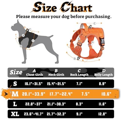 rabbitgoo Tactical Dog Harness Medium Sized, No Pull Service Pet Vest - Image 3