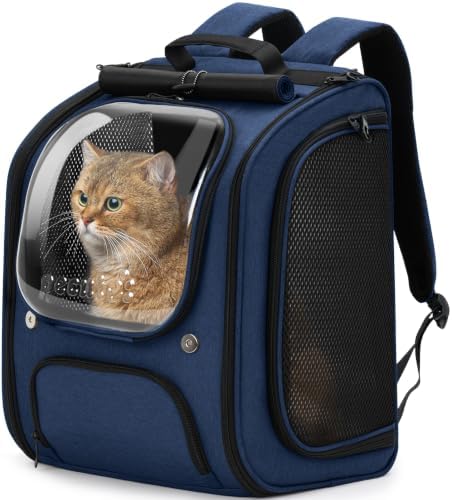 Pecute Cat Backpack Carrier, Large Space Cat Bubble Backpack by pecute