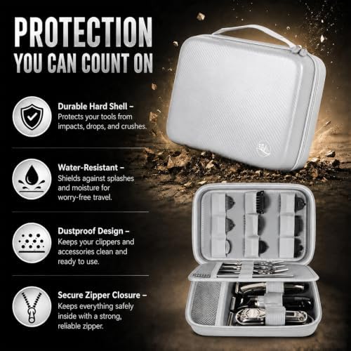 Boobowl Barber Accessories Bag for Clippers and Supplies, Hair Clipper Box - Image 5