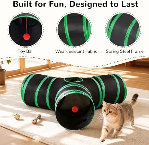 Tempcore Cat Tunnel, 3-Way Collapsible Toy - Image 5