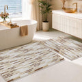 BSICPRO Bathroom Rugs Sets 2 Piece, Modern Bath Mat 20"x32"+16"x24" by BSICPRO