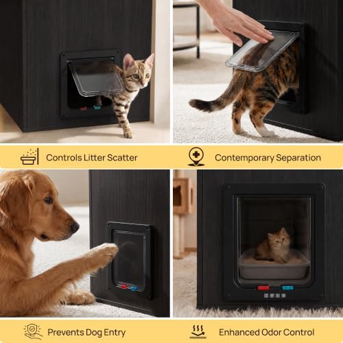 31.5" Cat Litter Box Enclosure Furniture - Image 4