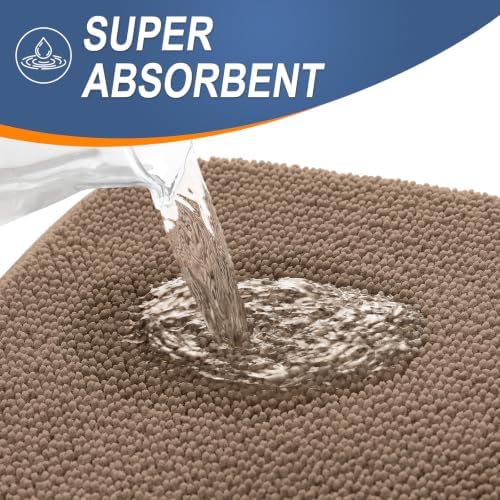 OLANLY Memory Foam Bathroom Runner Rugs 47x17, Absorbent Long Mat - Image 3