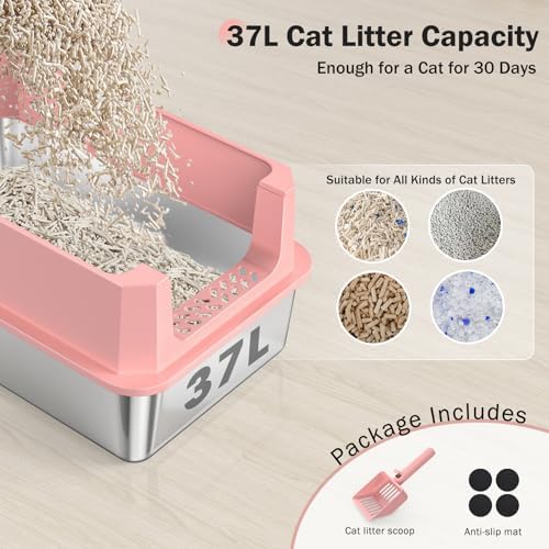 Stainless Steel Litter Box, Extra Large Litter Boxes - Image 6