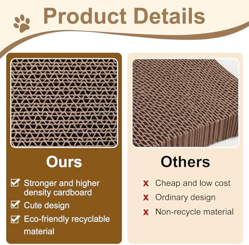 Cat Scratcher Pads, Cat Scratching Cardboard - Image 5