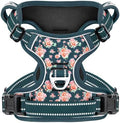 HEELE Dog Harness, Reflective, No Pull No Choke, Flower Blackish Green by HEELE
