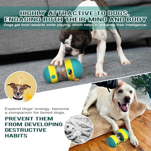 BSISUERM Dog Puzzle Toy Adjustable Treat Dispensing Ball Food Dispenser Tough - Image 6