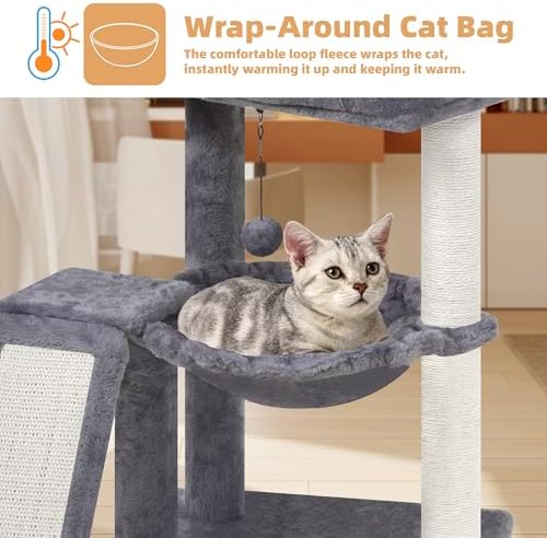 YOUPET Cat Tree with Cat Scratching Post - Image 4