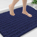Smiry Bathroom Rugs 36X24, Extra Soft Rubber Backing Chenille Bath Mats by Smiry