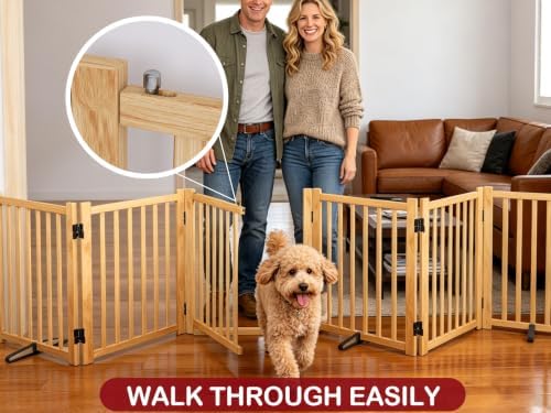 Wooden Freestanding Dog Gate - Image 4