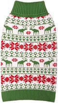 KYEESE Dog Ugly Christmas Sweater for Small Dogs with Snowflake Reindeer by KYEESE