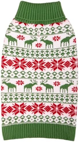 KYEESE Dog Ugly Christmas Sweater for Small Medium Dogs, Snowflake Reindeer by KYEESE