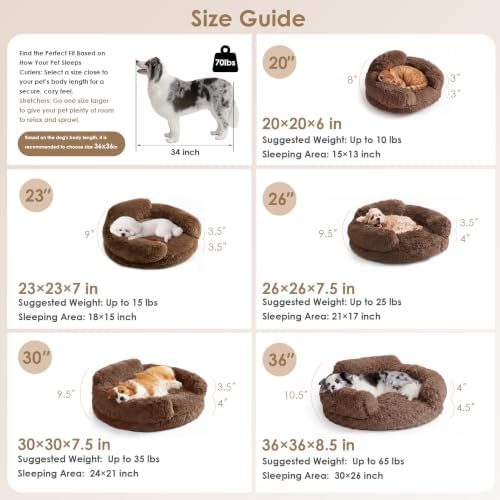 EHEYCIGA 20" Calming Donut Dog Bed - Image 3