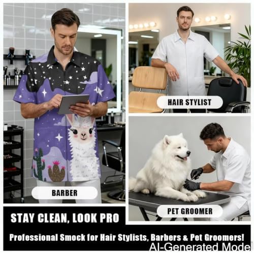 Dog Grooming Smock for Women & Men Water & Hair Repellent - Image 4
