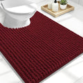 OLANLY Thick Chenille Toilet Rugs U-Shaped 24x20 by OLANLY