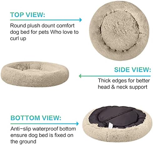 SAVFOX 54 inches Calming Donut Dog Bed - Image 4