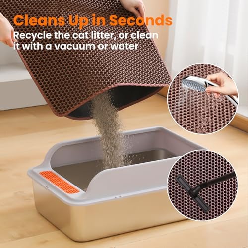 Small Cat Litter Mat, Double Layer Honeycomb Litter Box Mat - Image 5