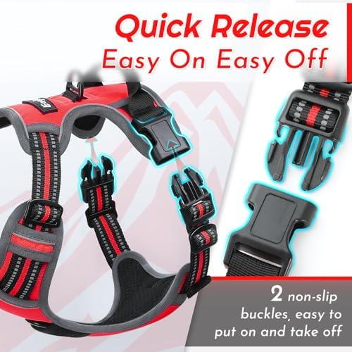 Eagloo Dog Harness for Large Dogs, No Pull Pet Vest - Image 6