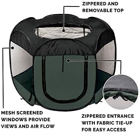 Furhaven Portable Dog Playpen Cat Tent, Pet playground, Kennel foldable indoor - Image 4