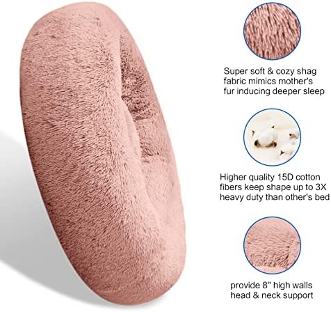 SAVFOX 36 inches Calming Donut Dog Bed - Image 4