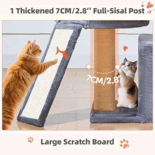Taoqimiao Sturdy Cat Tree, 55.1In Cat Tower - Image 6