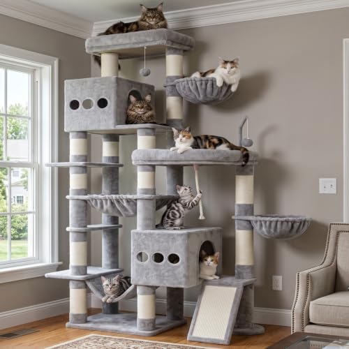 Hey-brother Cat Tree Tower, Extended Base by Hey-brother