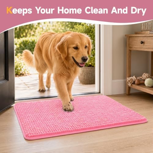 Ophanie Pink Door Mat 28x18, Muddy Mats - Image 4