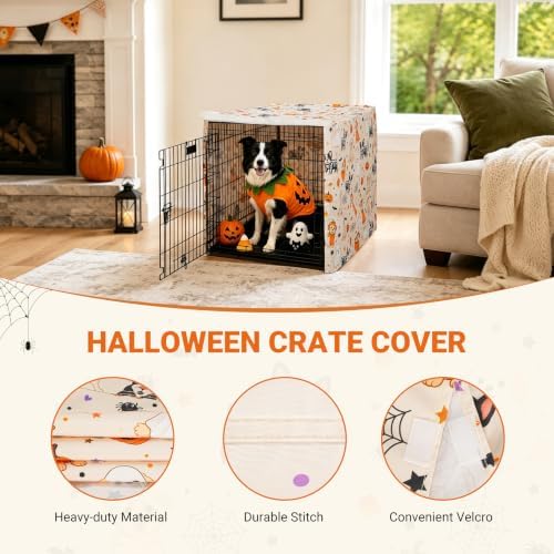 Explore Land Halloween Pattern Dog Crate Cover, 48 Inches - Image 5